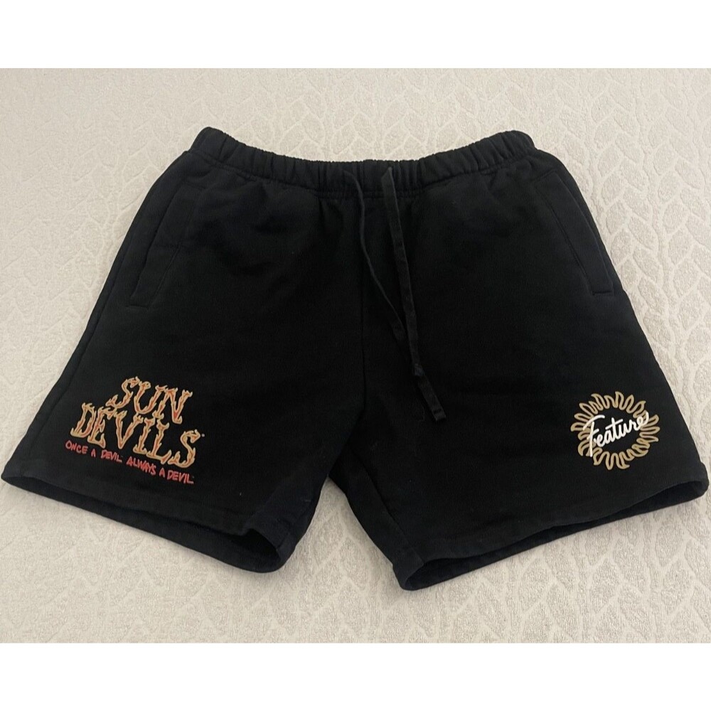 ALL THINGS GOOD SZ S Men's Sweat-Shorts Heavy-Weight Vintage-Style Relaxed Fit
